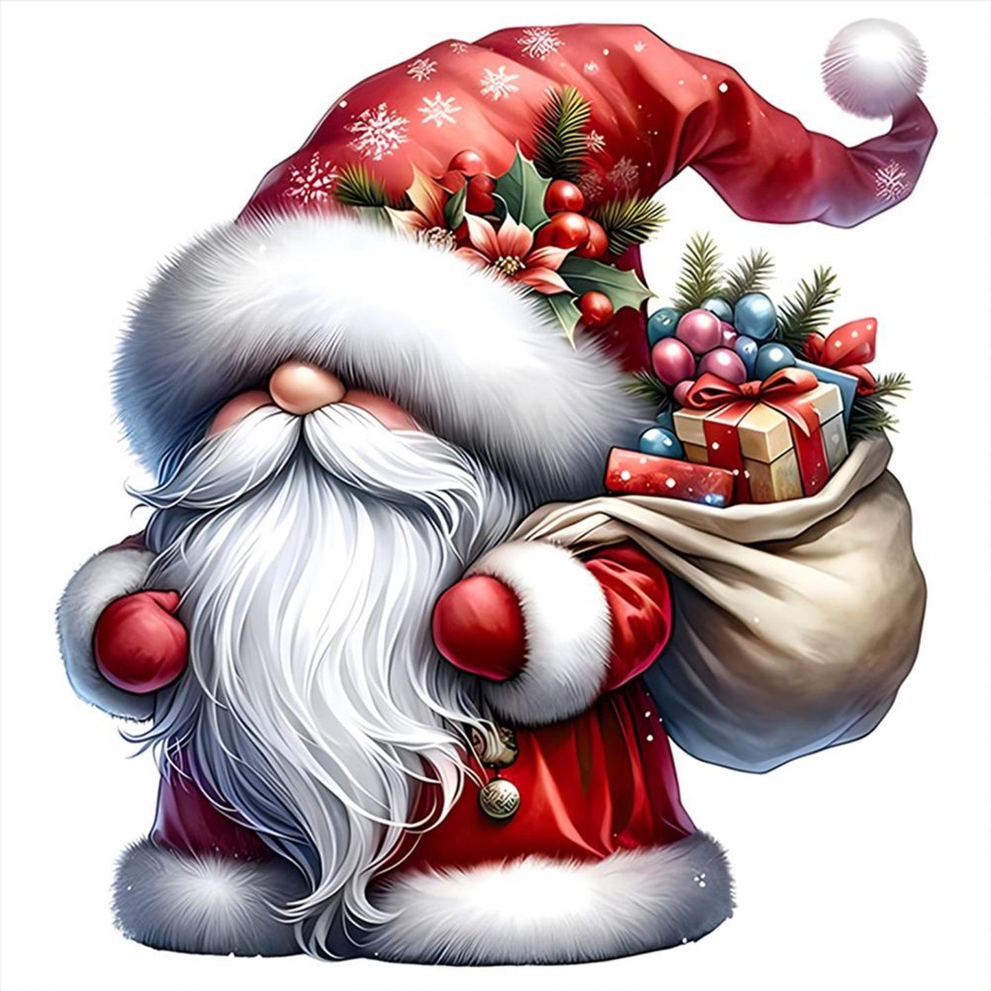 Christmas Dryad - Full 11CT Counted Cross Stitch 40x40CM - Yishu