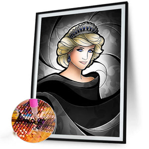 Golden Queen 40*55CM(Picture) Full AB Round Drill Diamond Painting