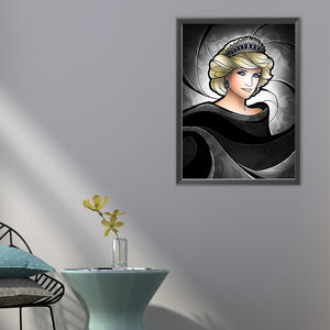 Golden Queen 40*55CM(Picture) Full AB Round Drill Diamond Painting