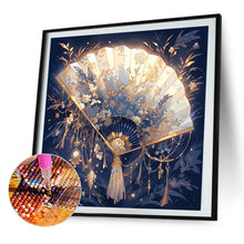 Load image into Gallery viewer, Ancient Style Folding Fan 40*40CM(Picture) Full AB Round Drill Diamond Painting
