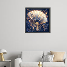 Load image into Gallery viewer, Ancient Style Folding Fan 40*40CM(Picture) Full AB Round Drill Diamond Painting
