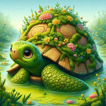 Load image into Gallery viewer, Turtle In The Bush 30*30CM(Canvas) Full Round Drill Diamond Painting
