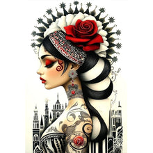 Load image into Gallery viewer, Ghost Woman 40*60CM(Canvas) Full Round Drill Diamond Painting
