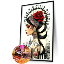 Load image into Gallery viewer, Ghost Woman 40*60CM(Canvas) Full Round Drill Diamond Painting
