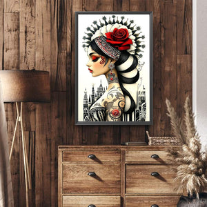 Ghost Woman 40*60CM(Canvas) Full Round Drill Diamond Painting
