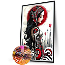 Load image into Gallery viewer, Ghost Woman 40*60CM(Canvas) Full Round Drill Diamond Painting
