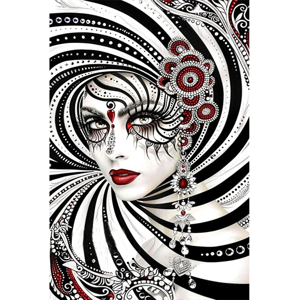 Ghost Woman 40*60CM(Canvas) Full Round Drill Diamond Painting