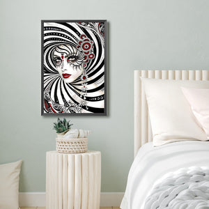 Ghost Woman 40*60CM(Canvas) Full Round Drill Diamond Painting