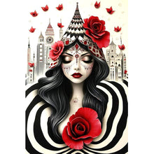Load image into Gallery viewer, Ghost Woman 40*60CM(Canvas) Full Round Drill Diamond Painting
