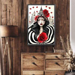 Ghost Woman 40*60CM(Canvas) Full Round Drill Diamond Painting