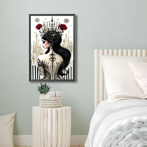 Ghost Woman 40*60CM(Canvas) Full Round Drill Diamond Painting