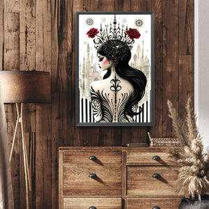 Ghost Woman 40*60CM(Canvas) Full Round Drill Diamond Painting