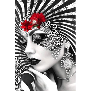 Ghost Woman 40*60CM(Canvas) Full Round Drill Diamond Painting