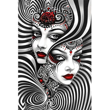 Load image into Gallery viewer, Ghost Woman 40*60CM(Canvas) Full Round Drill Diamond Painting
