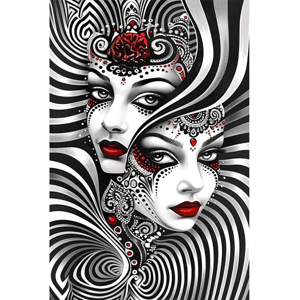 Ghost Woman 40*60CM(Canvas) Full Round Drill Diamond Painting