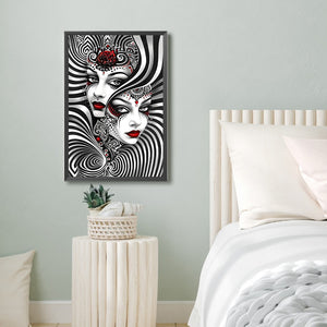 Ghost Woman 40*60CM(Canvas) Full Round Drill Diamond Painting