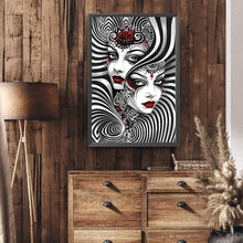 Load image into Gallery viewer, Ghost Woman 40*60CM(Canvas) Full Round Drill Diamond Painting
