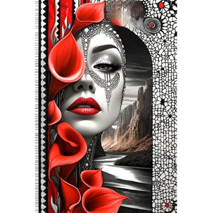 Ghost Woman 40*60CM(Canvas) Full Round Drill Diamond Painting