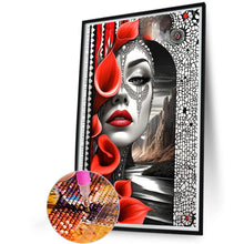 Load image into Gallery viewer, Ghost Woman 40*60CM(Canvas) Full Round Drill Diamond Painting
