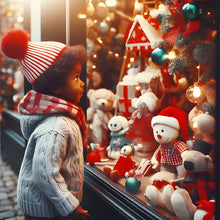 Load image into Gallery viewer, Christmas Window Child 30*30CM(Canvas) Full Round Drill Diamond Painting
