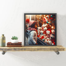 Load image into Gallery viewer, Christmas Window Child 30*30CM(Canvas) Full Round Drill Diamond Painting
