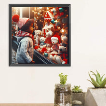Load image into Gallery viewer, Christmas Window Child 30*30CM(Canvas) Full Round Drill Diamond Painting
