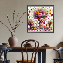 Load image into Gallery viewer, Happy People And Flowers 40*40CM(Canvas) Full Round Drill Diamond Painting

