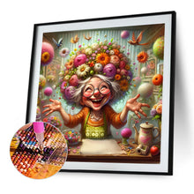 Load image into Gallery viewer, Happy People And Flowers 40*40CM(Canvas) Full Round Drill Diamond Painting
