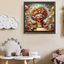 Load image into Gallery viewer, Happy People And Flowers 40*40CM(Canvas) Full Round Drill Diamond Painting
