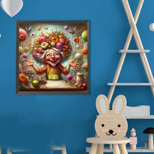 Load image into Gallery viewer, Happy People And Flowers 40*40CM(Canvas) Full Round Drill Diamond Painting
