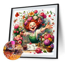 Load image into Gallery viewer, Happy People And Flowers 40*40CM(Canvas) Full Round Drill Diamond Painting
