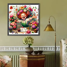 Load image into Gallery viewer, Happy People And Flowers 40*40CM(Canvas) Full Round Drill Diamond Painting
