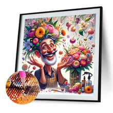 Load image into Gallery viewer, Happy People And Flowers 40*40CM(Canvas) Full Round Drill Diamond Painting
