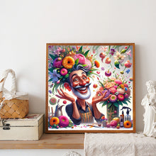 Load image into Gallery viewer, Happy People And Flowers 40*40CM(Canvas) Full Round Drill Diamond Painting
