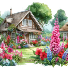 Load image into Gallery viewer, Garden Hut 40*40CM(Canvas) Full Round Drill Diamond Painting
