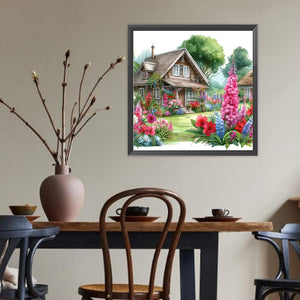 Garden Hut 40*40CM(Canvas) Full Round Drill Diamond Painting