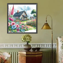 Load image into Gallery viewer, Garden Hut 40*40CM(Canvas) Full Round Drill Diamond Painting
