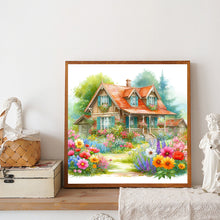 Load image into Gallery viewer, Garden Hut 40*40CM(Canvas) Full Round Drill Diamond Painting
