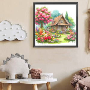 Garden Hut 40*40CM(Canvas) Full Round Drill Diamond Painting