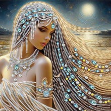 Load image into Gallery viewer, Gorgeous And Elegant Lady 30*30CM(Canvas) Partial Special Shaped Drill Diamond Painting
