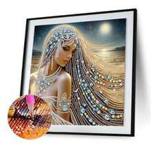 Load image into Gallery viewer, Gorgeous And Elegant Lady 30*30CM(Canvas) Partial Special Shaped Drill Diamond Painting
