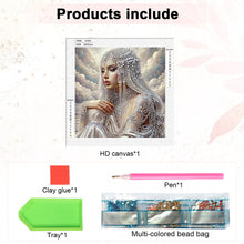 Load image into Gallery viewer, Gorgeous And Elegant Lady 30*30CM(Canvas) Partial Special Shaped Drill Diamond Painting
