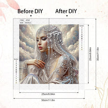 Load image into Gallery viewer, Gorgeous And Elegant Lady 30*30CM(Canvas) Partial Special Shaped Drill Diamond Painting
