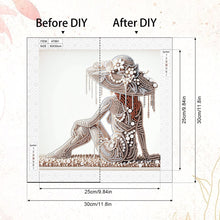 Load image into Gallery viewer, Elegant Lady-Woman 30*30CM(Canvas) Partial Special Shaped Drill Diamond Painting
