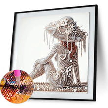 Load image into Gallery viewer, Elegant Lady-Woman 30*30CM(Canvas) Partial Special Shaped Drill Diamond Painting
