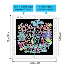 Load image into Gallery viewer, Good Wishes In English 30*30CM(Canvas) Partial Special Shaped Drill Diamond Painting
