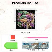 Load image into Gallery viewer, Leopard Lips 30*30CM(Canvas) Partial Special Shaped Drill Diamond Painting
