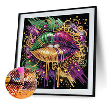 Load image into Gallery viewer, Leopard Lips 30*30CM(Canvas) Partial Special Shaped Drill Diamond Painting
