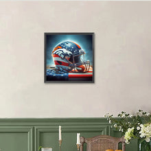 Load image into Gallery viewer, Denver Broncos Team Helmet 40*40CM(Canvas) Full Round Drill Diamond Painting
