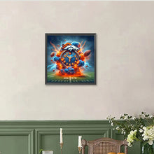Load image into Gallery viewer, Denver Broncos Team Clock 40*40CM(Canvas) Full Round Drill Diamond Painting

